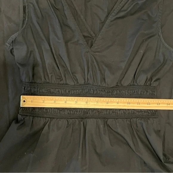 Old Navy Black Smocked Sleeveless Flare Maxi Dress - Size Small - Picture 4 of 8